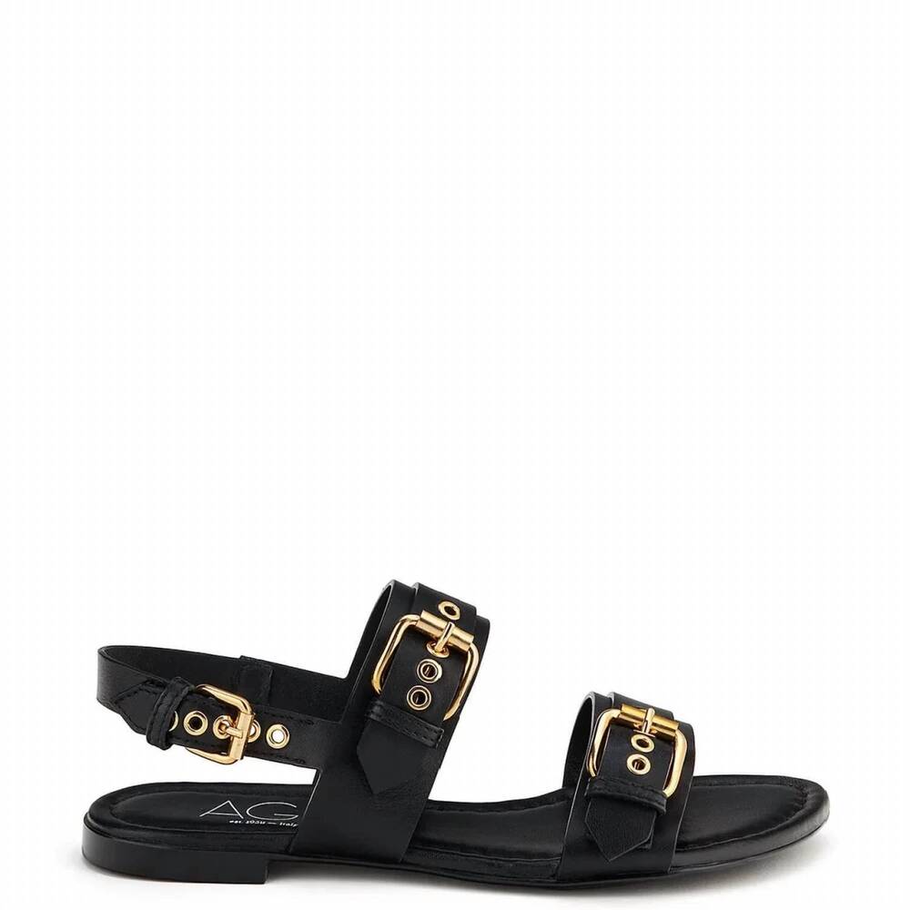 NEW AGL women's summer buckle sandal in black